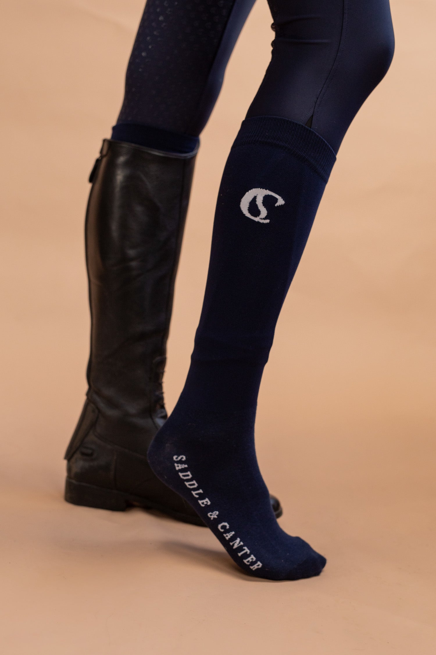 Saddle & Canter Riding Socks - Azzuro