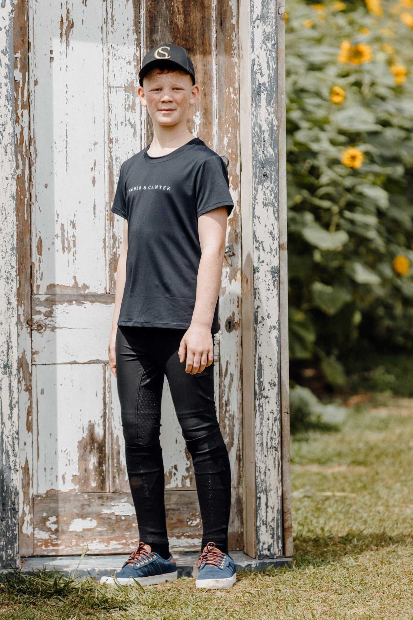 Boys Riding Leggings - Nero