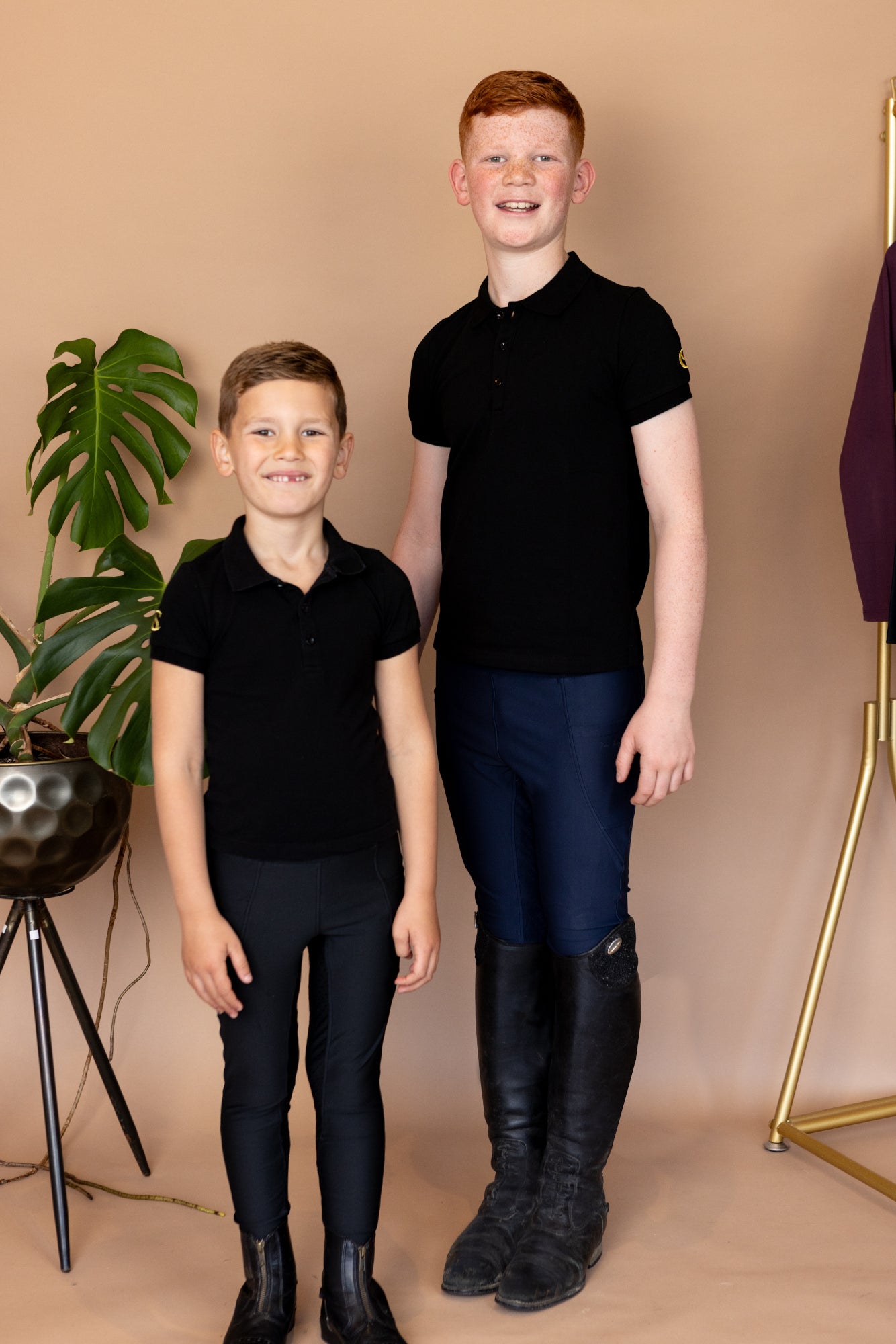 Boys Riding Leggings - Nero