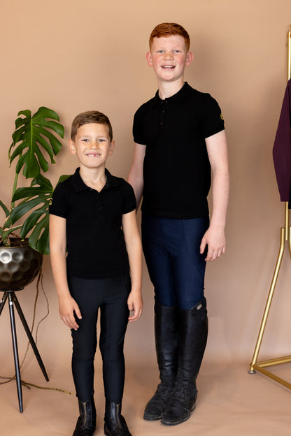 Boys Riding Leggings - Nero