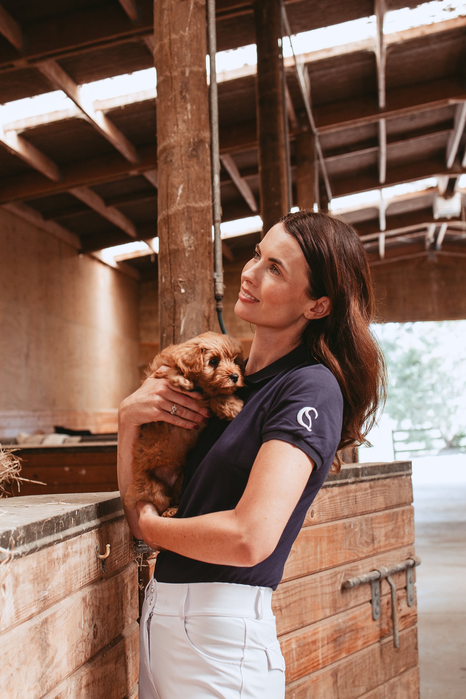 Riding Polo Shirt - Azzuro