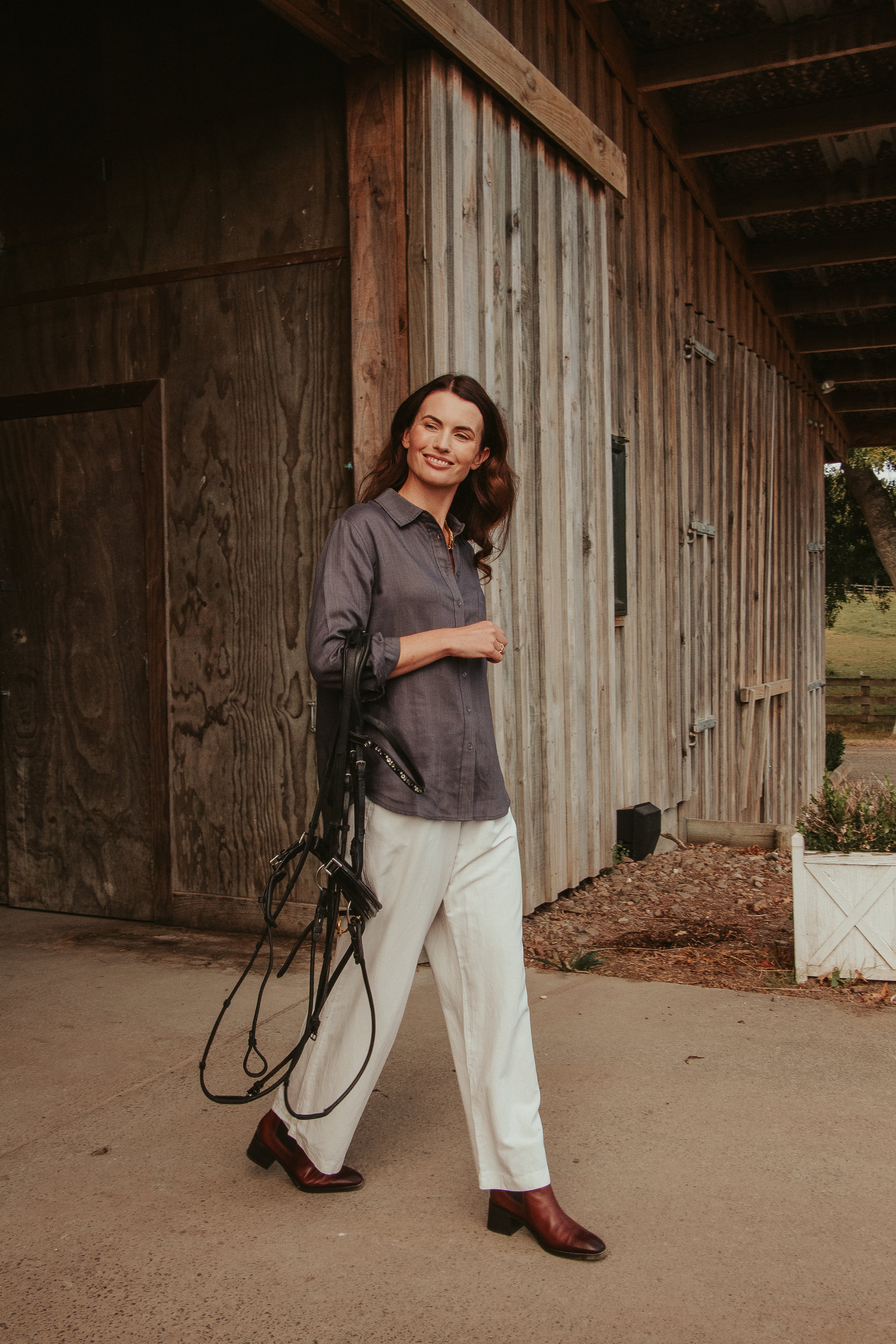 Linen Shirt - Oscuro