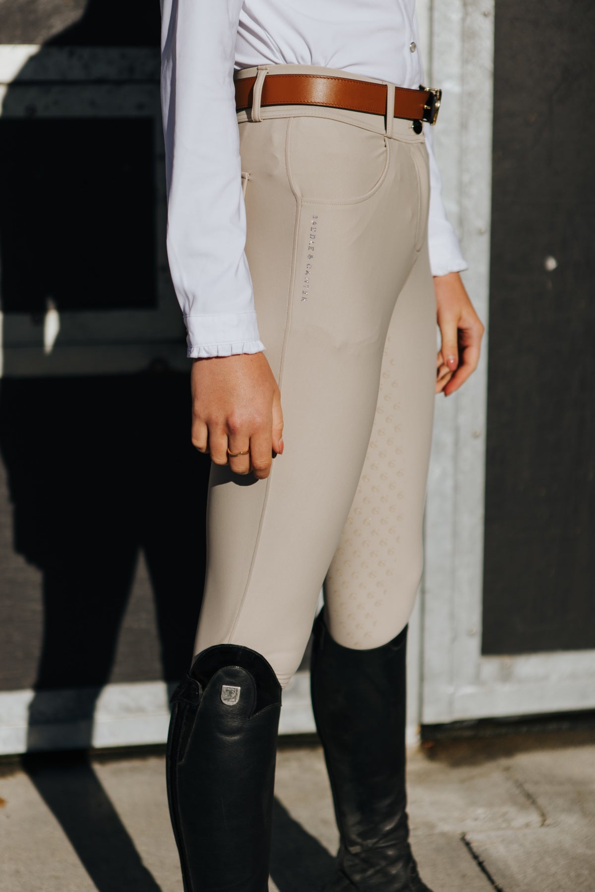 Women's Tan Show Breeches Saddle & Canter ladies equestrian clothing