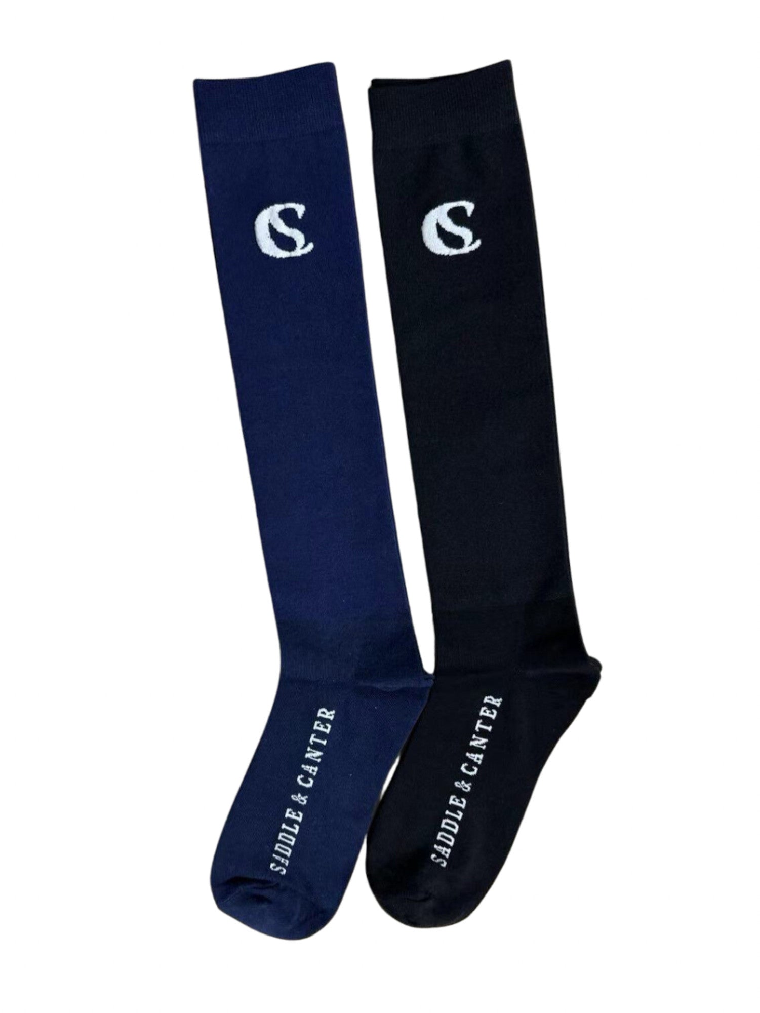 Saddle &amp; Canter Riding Socks - Azzuro