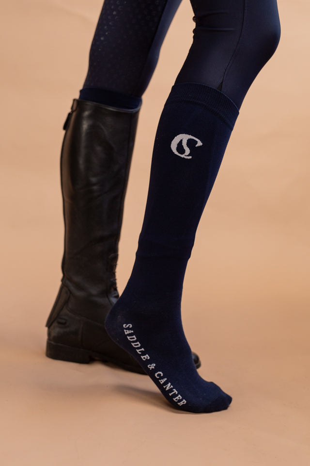 Saddle &amp; Canter Riding Socks - Nero